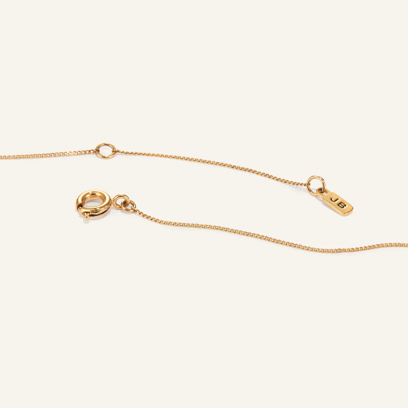 14k Gold Plated Monogram Necklace - H