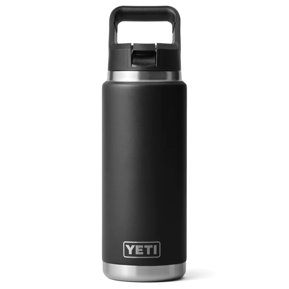 21071501822 TERMO RAMBLER 26oz STRAW BOTTLE NEGRO MARCA YETI