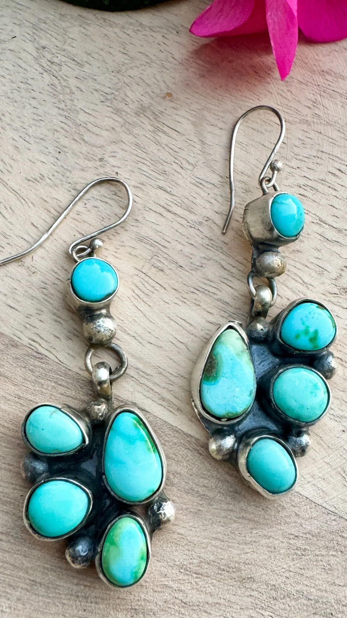 Berino Sonoran Gold Genuine Turquoise Earrings