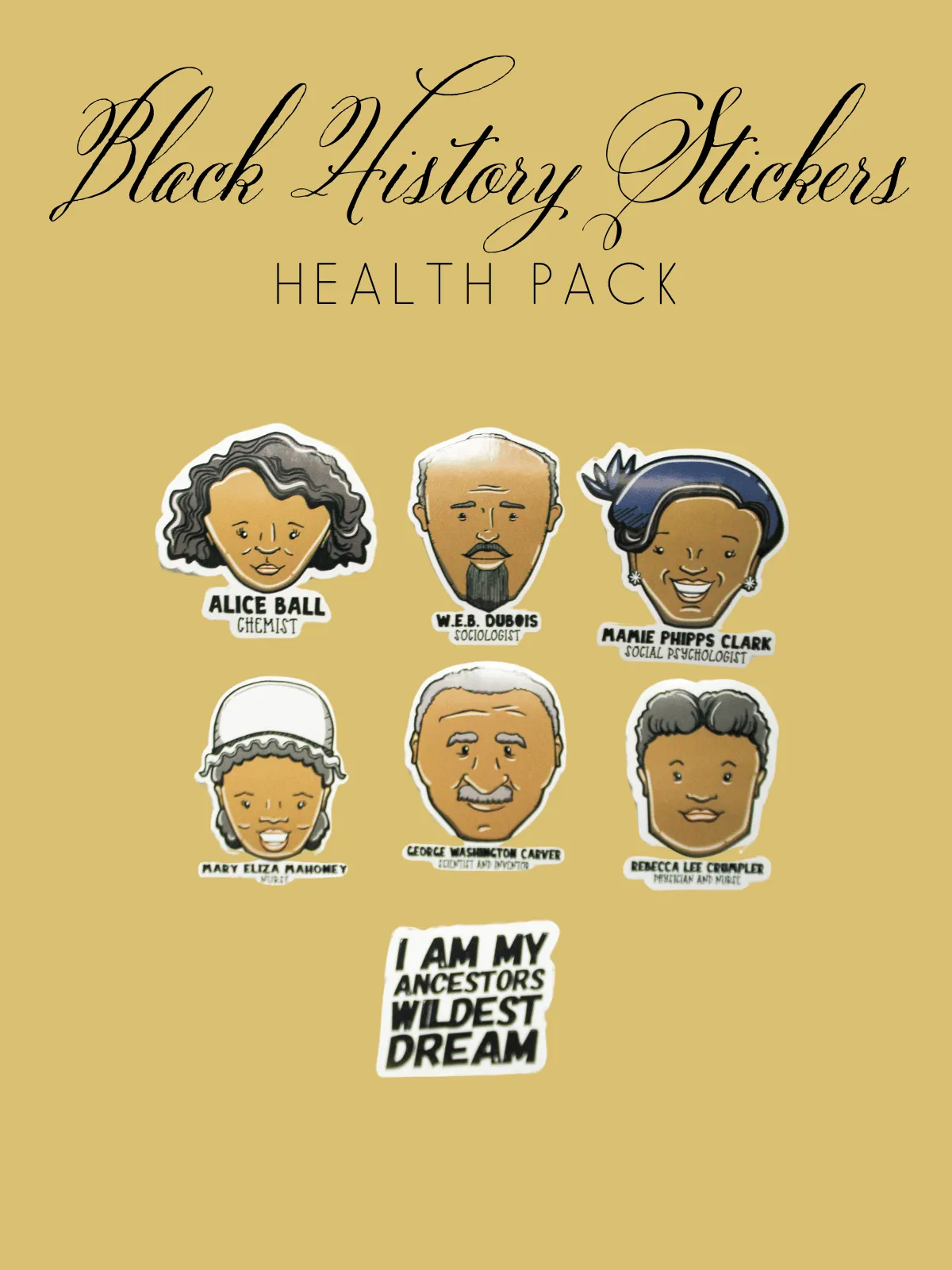 Black History Month Sticker Pack - Healthcare