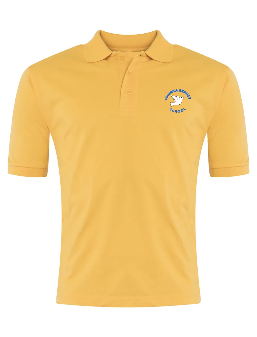 Columbia Grange School Yellow Polo