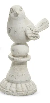 Concrete Bird on Pedestal