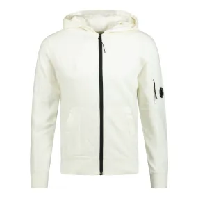 CP COMPANY Hooded Lens Sweatshirt White