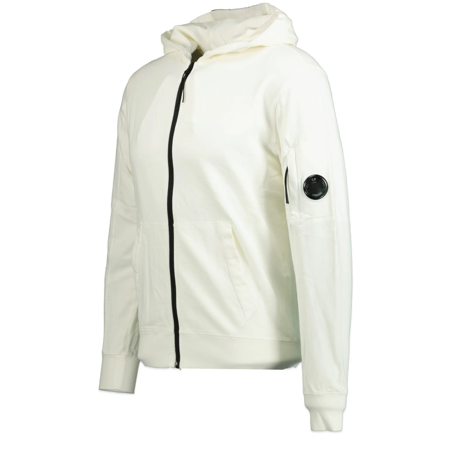 CP COMPANY Hooded Lens Sweatshirt White