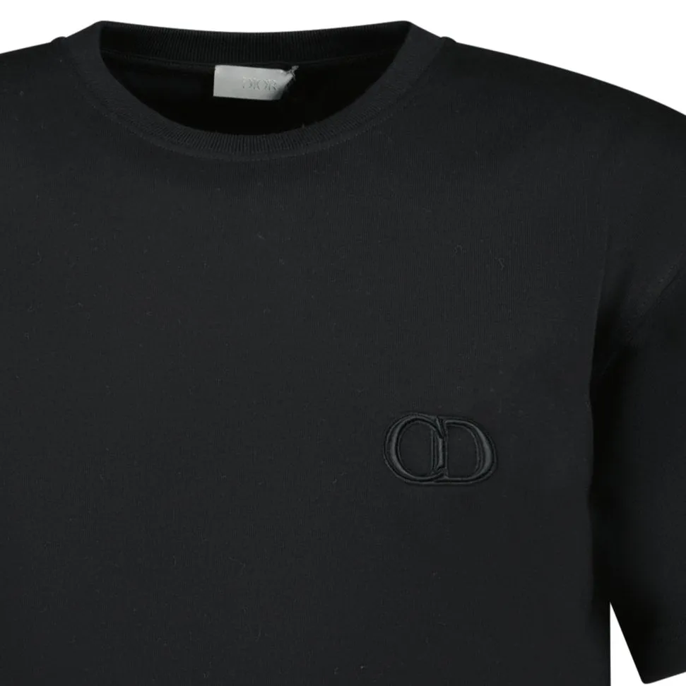 DIOR 'CD ICON' LOGO T-SHIRT BLACK