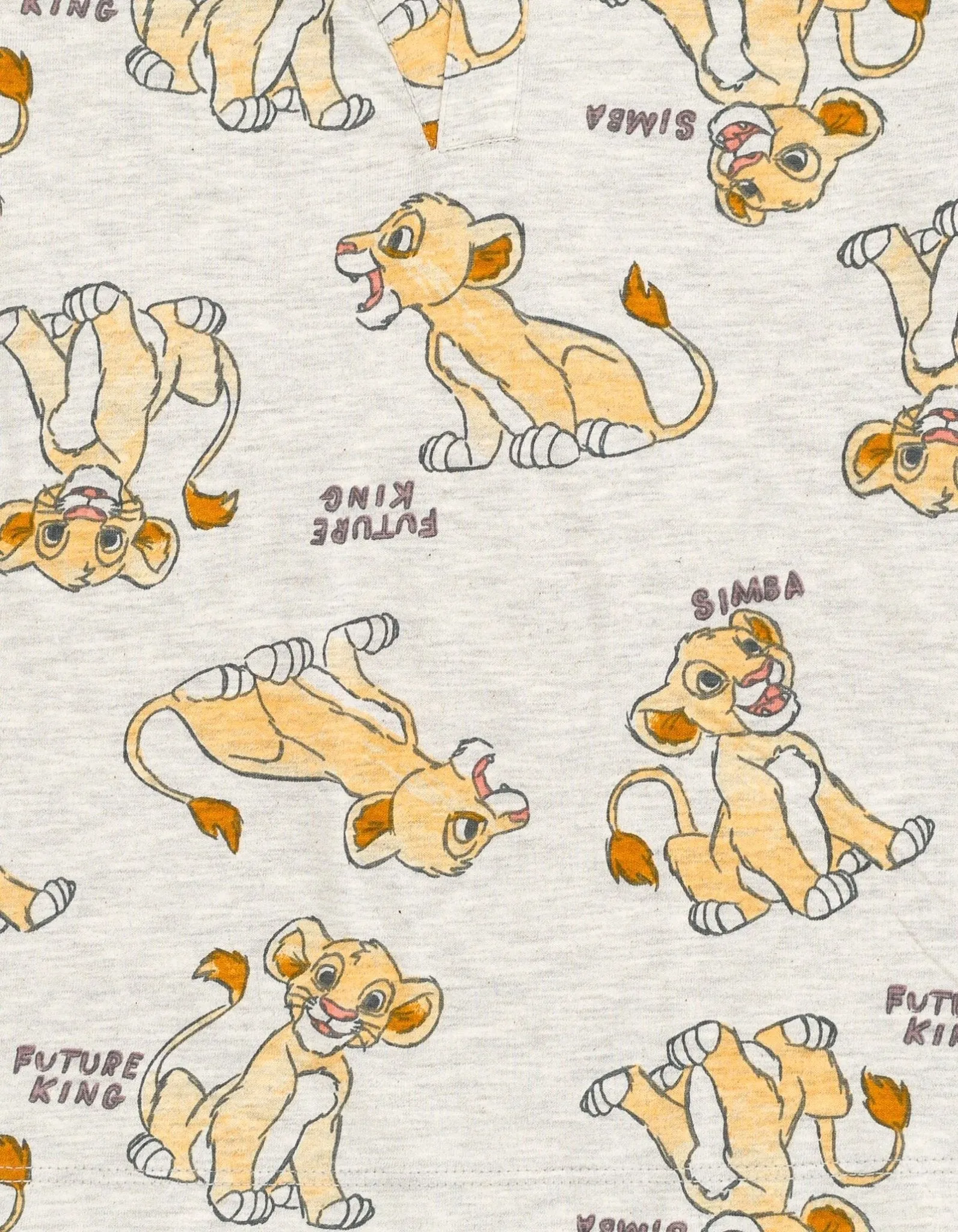 Disney Lion King Simba Polo Shirt and Twill Shorts Outfit Set