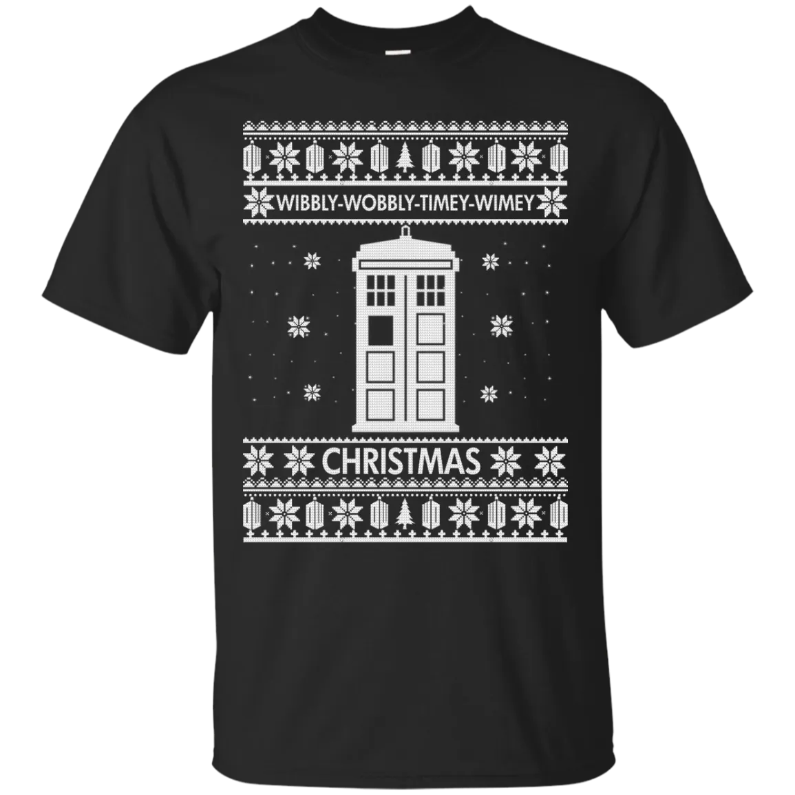 Doctor Who Christmas Sweater: Wibbly Wobbly Timey Wimey Christmas