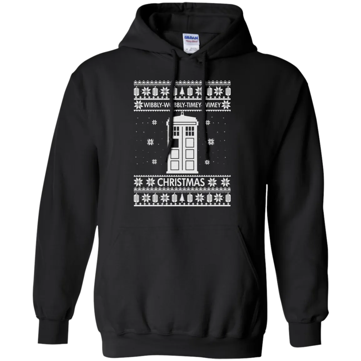 Doctor Who Christmas Sweater: Wibbly Wobbly Timey Wimey Christmas