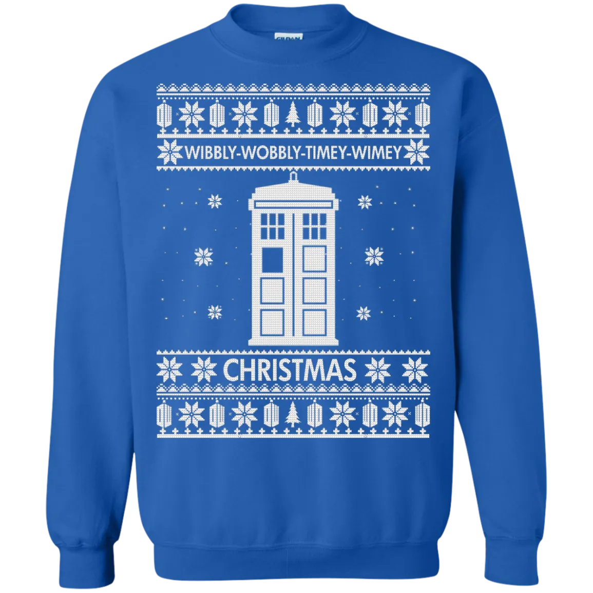 Doctor Who Christmas Sweater: Wibbly Wobbly Timey Wimey Christmas