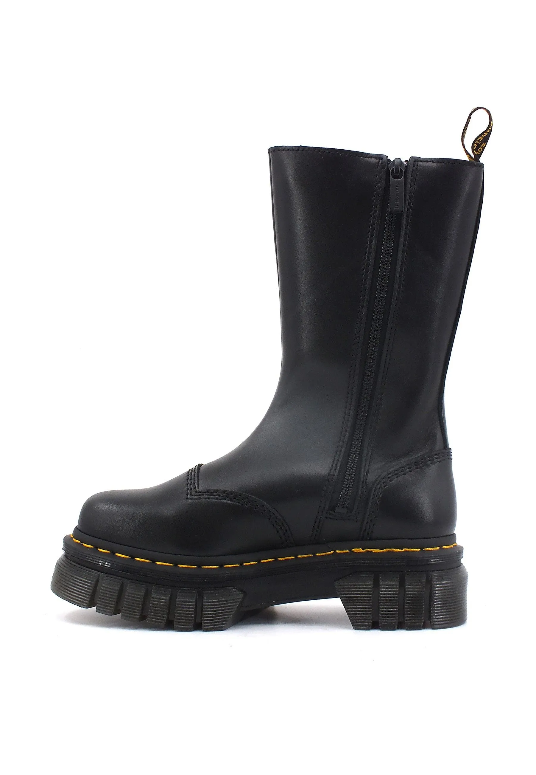 DR. MARTENS Nappa Lux Stivaletto Polacco Hi Donna Black AUDRICKCHELSEATALL-30966001