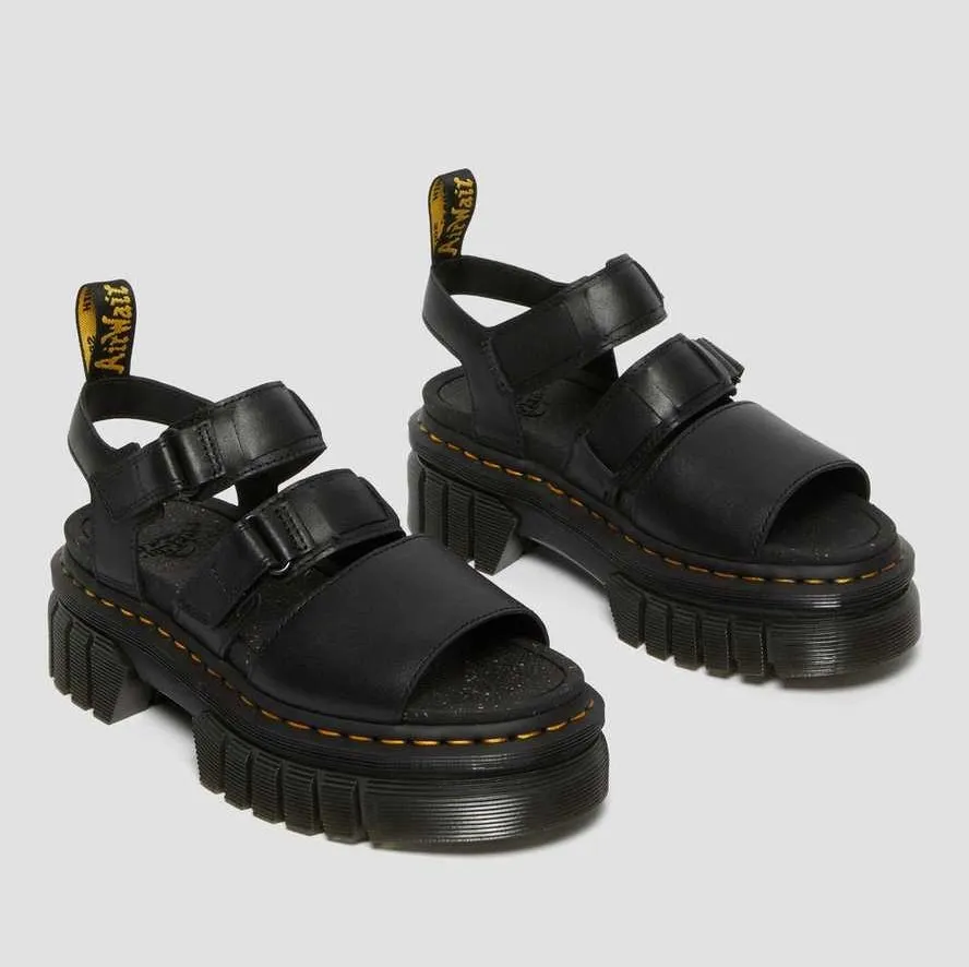 Dr. Martens Ricki 3-Strap Sandal Black Nappa Lux