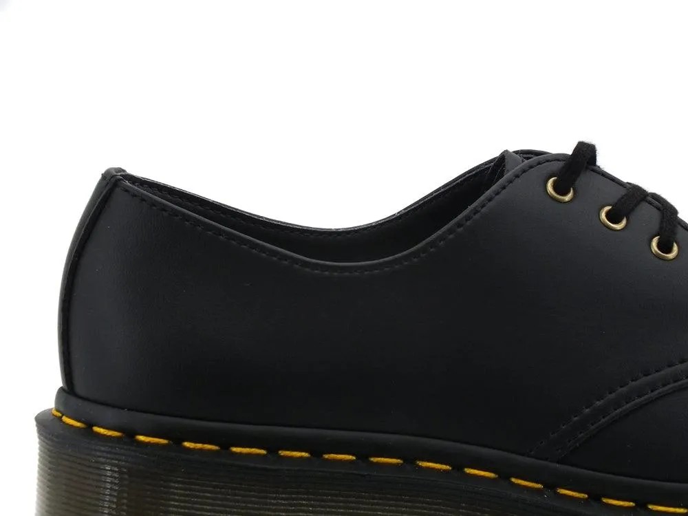 DR. MARTENS Vegan Derby Stringata Felix Rub Off Black 1461-14046001