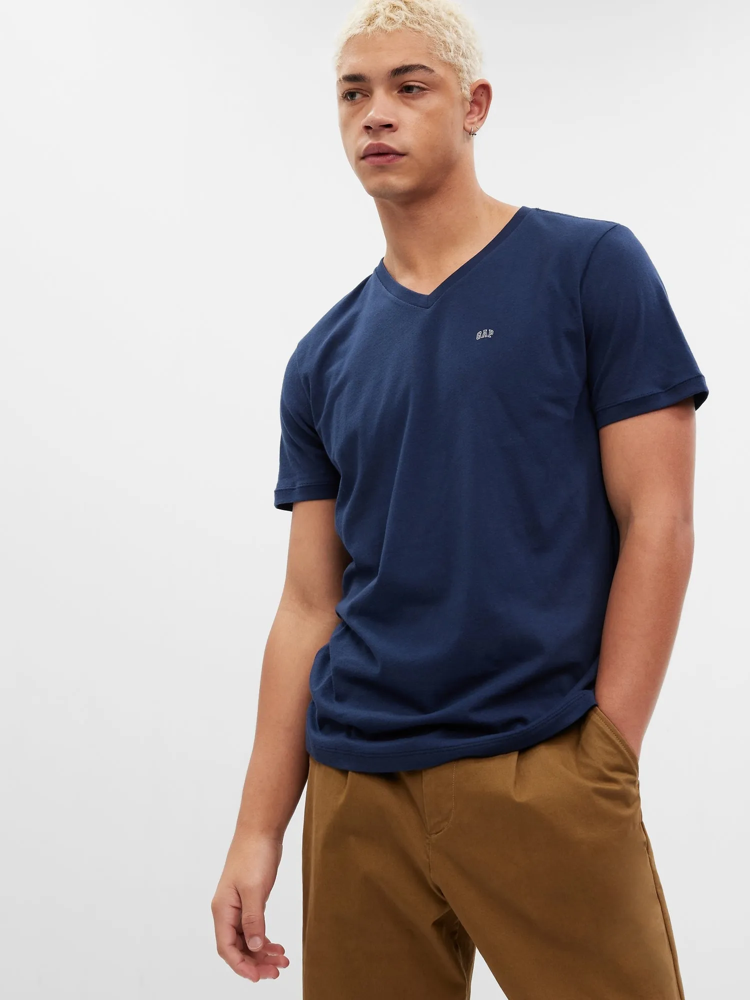 Gap Logo V-Neck T-Shirt