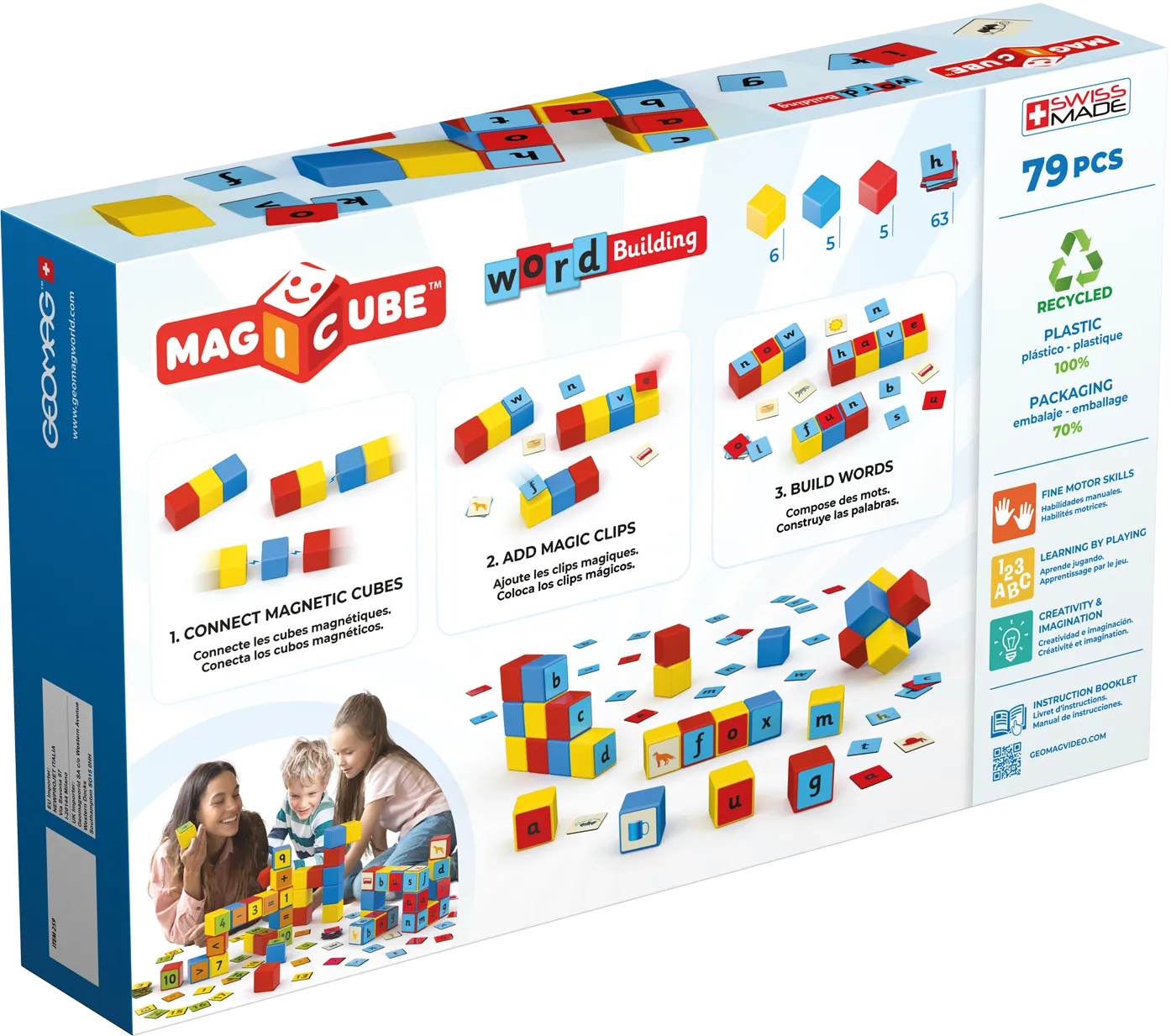 Geomag Magicube Word Recycled 79 pcs