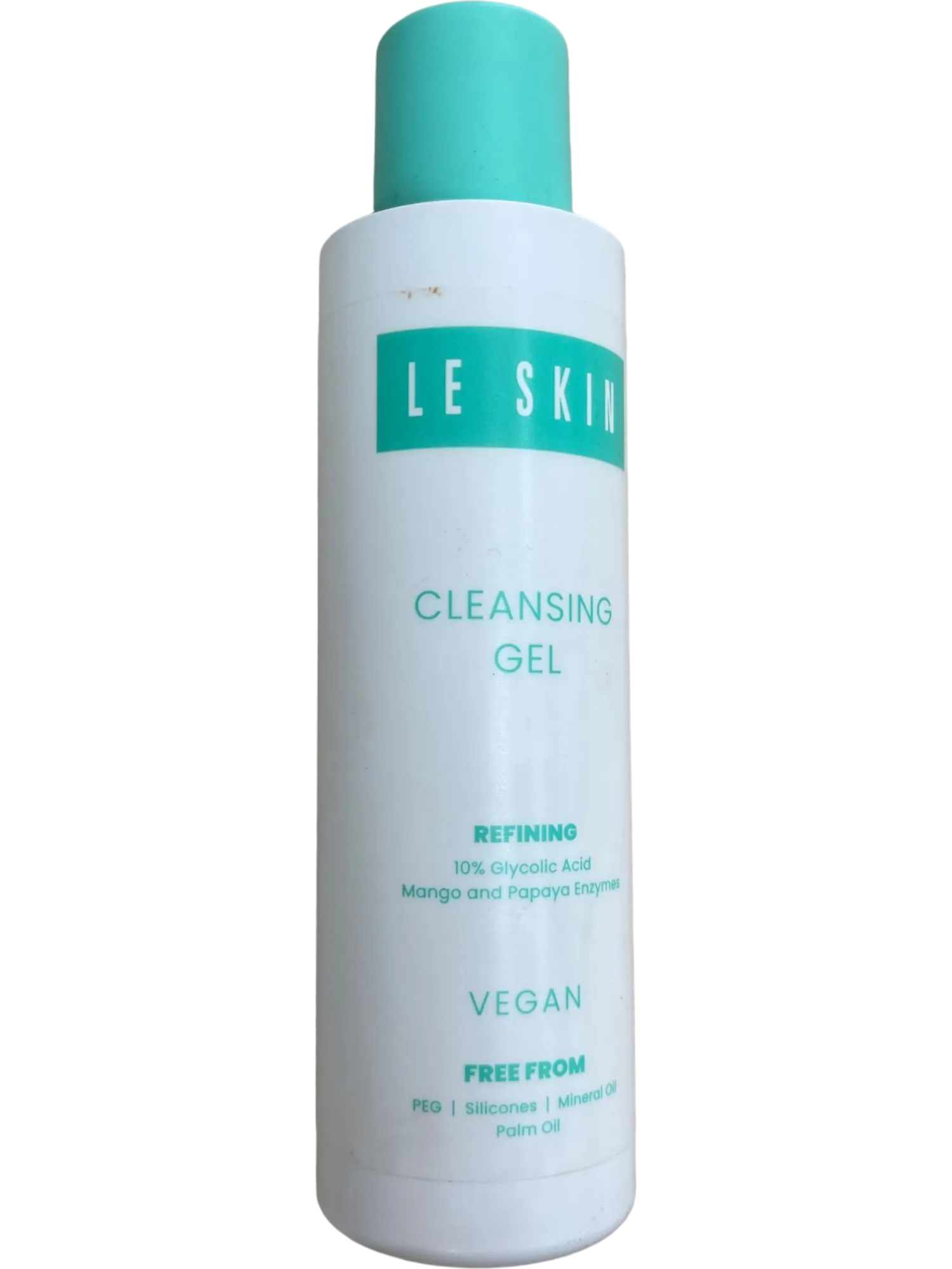 LE SKIN Cleansing Gel Refining Vegan Free From PEG Silicones Mineral Oil Palm Oil