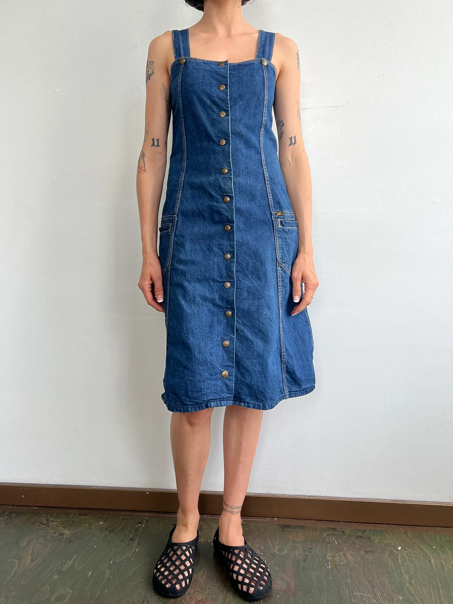 Lee 1970s Denim Dress (S)