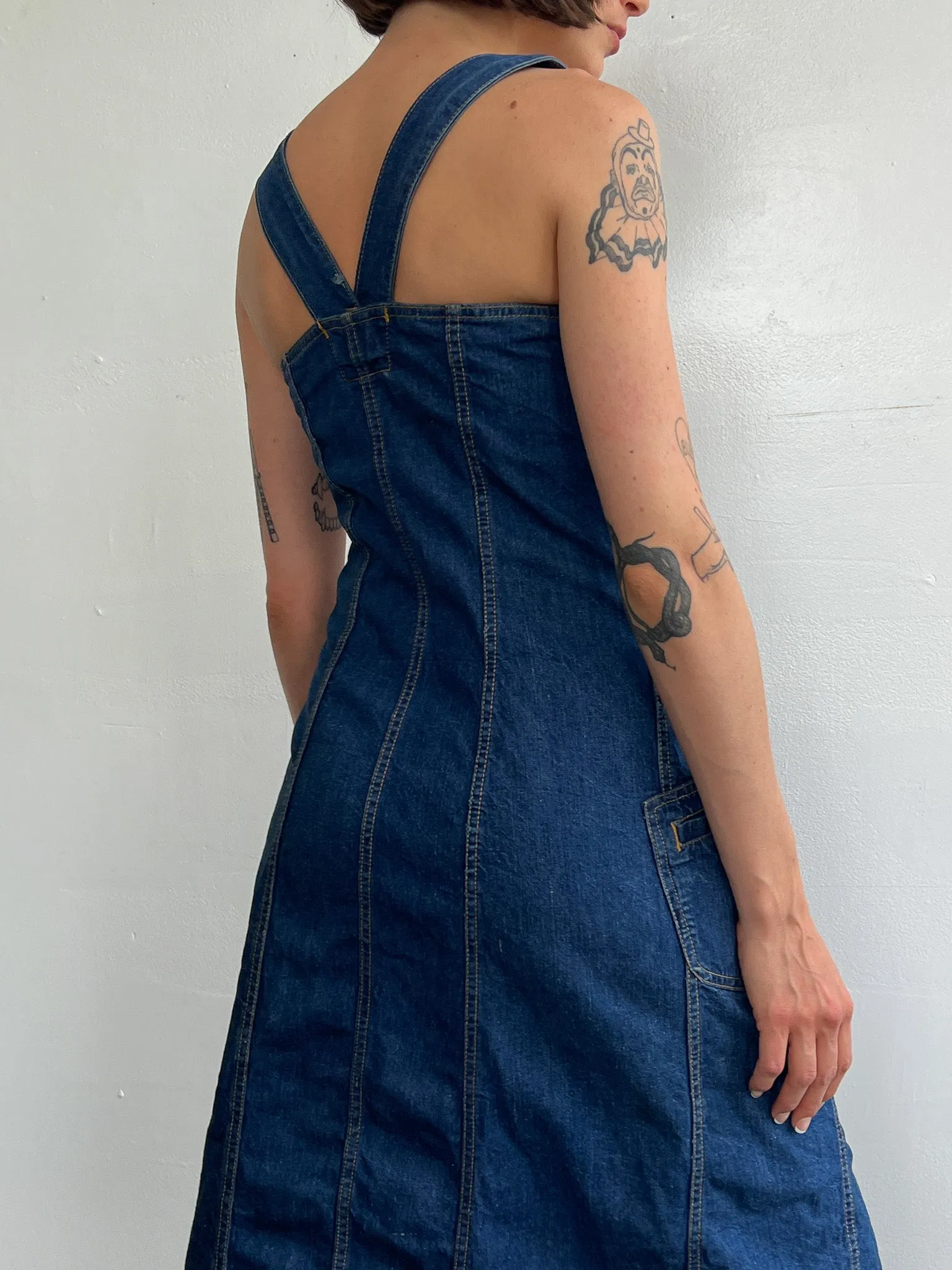 Lee 1970s Denim Dress (S)