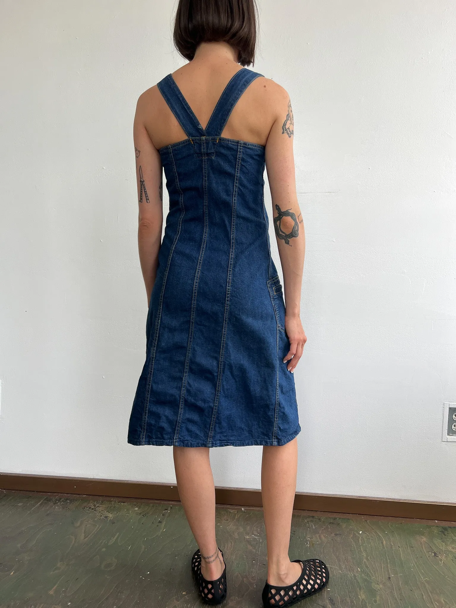 Lee 1970s Denim Dress (S)