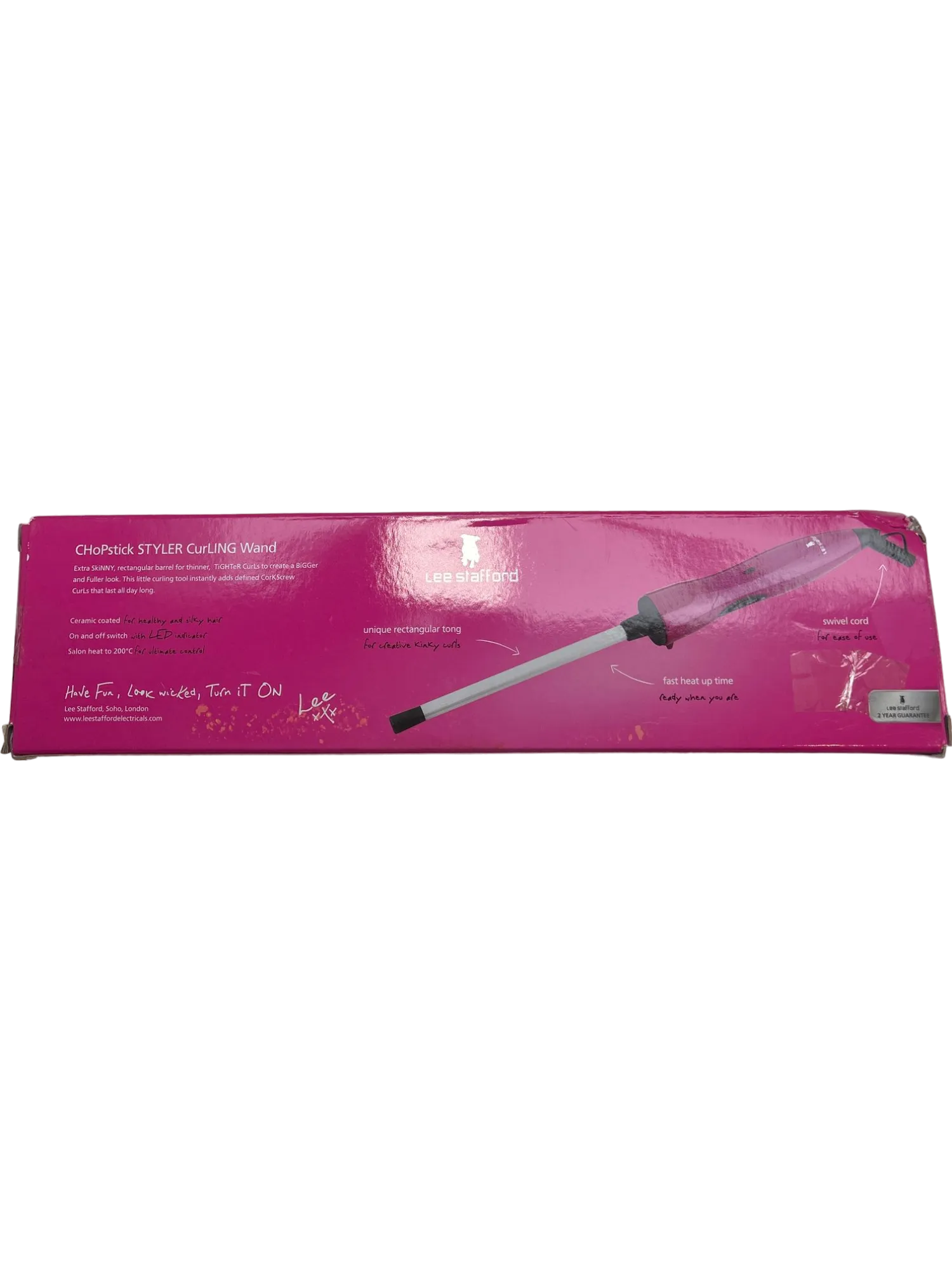 Lee Stafford Chopstick Styler Hair Tong Pink