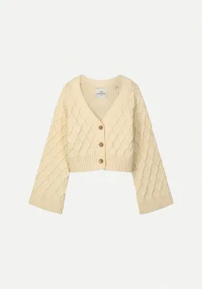 Les Coyotes Knitted cardigan eggshell