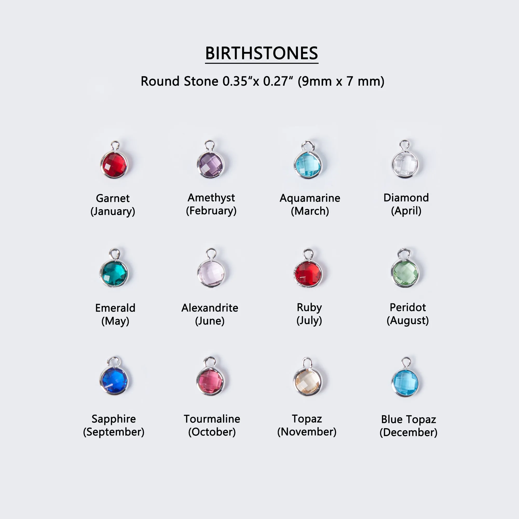 Lily Birthstone Necklace