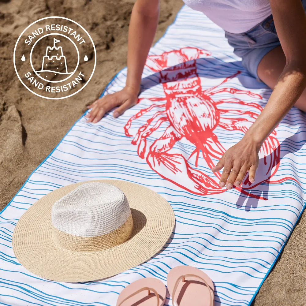 Lobster Reversible Eco Beach Towel