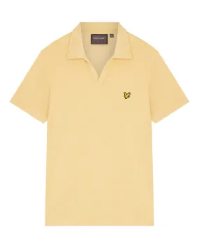 Lyle & Scott Golf Towel Polo Pale Gold - SS23