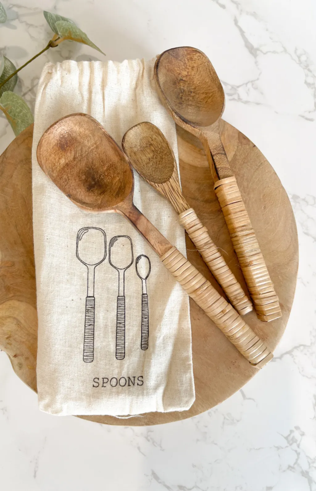 mango wood spoon set