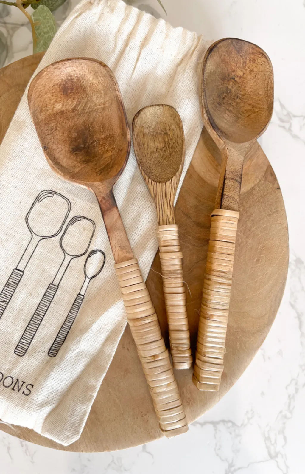 mango wood spoon set