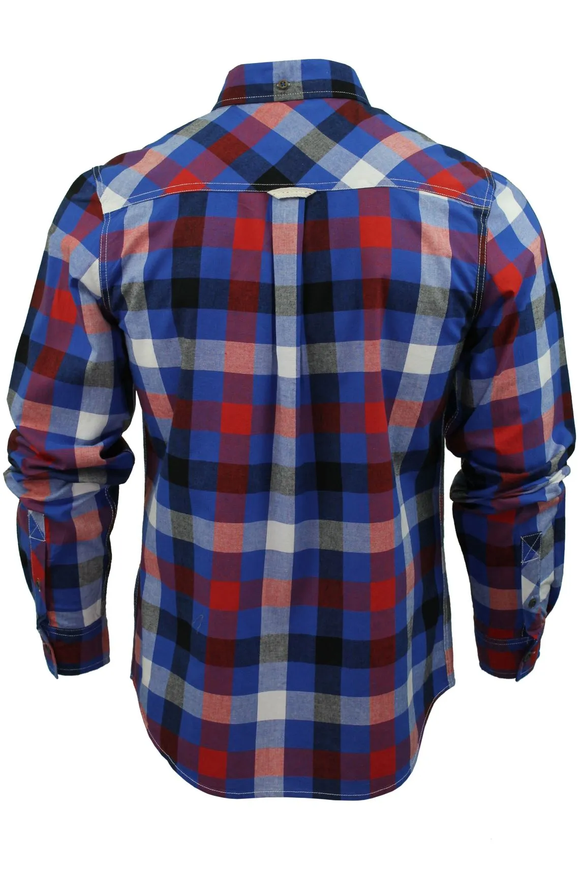 Mens Check Shirt by Lee Cooper 'Hadleigh' Long Sleeved