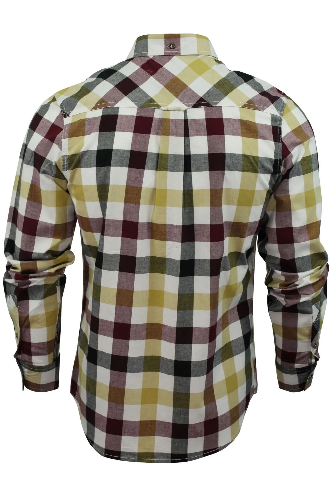 Mens Check Shirt by Lee Cooper 'Hadleigh' Long Sleeved