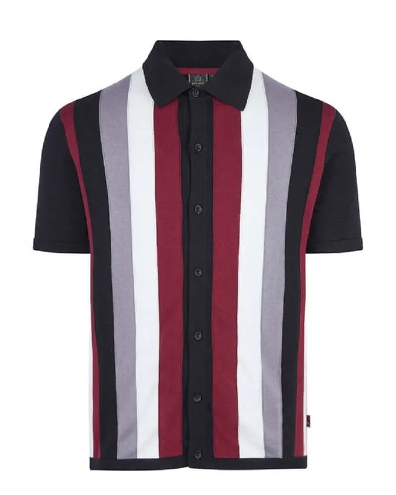 Black Merc London MORAR Polo Shirt - Classic Short Sleeve Mens Top