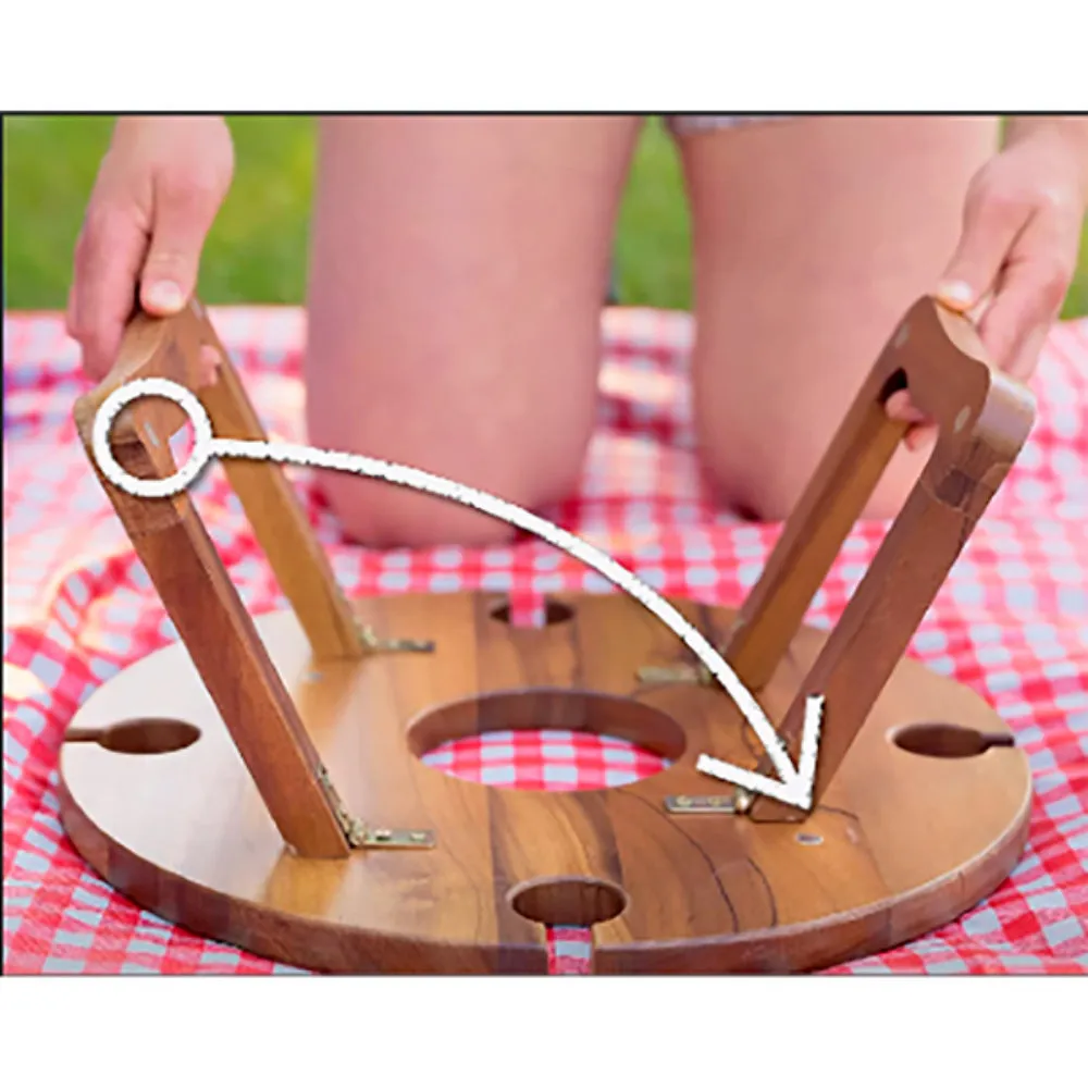 Mud Pie Folding Wine Table