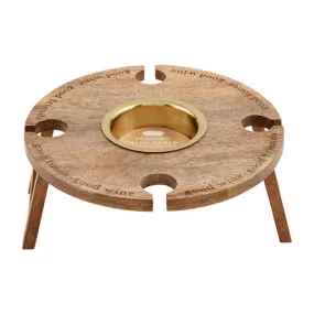 Mud Pie Folding Wine Table