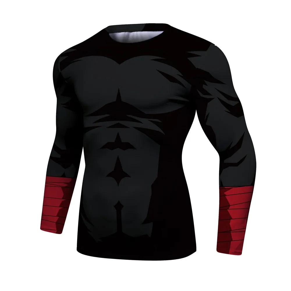 Naruto 'Rock Lee | Dark' Elite Long Sleeve Compression Rash Guard