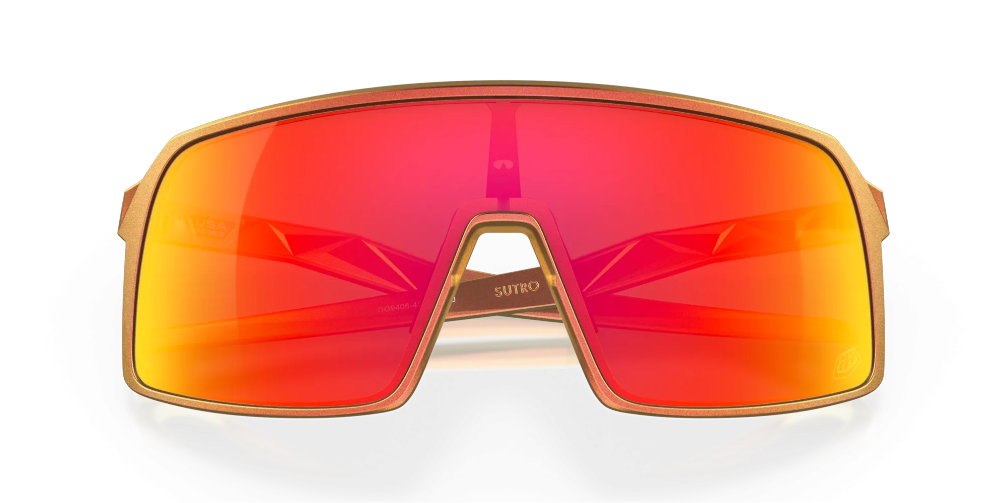 Oakley Sutro Prizm Ruby Lenses Troy Lee Designs Red Gold Shift Frame