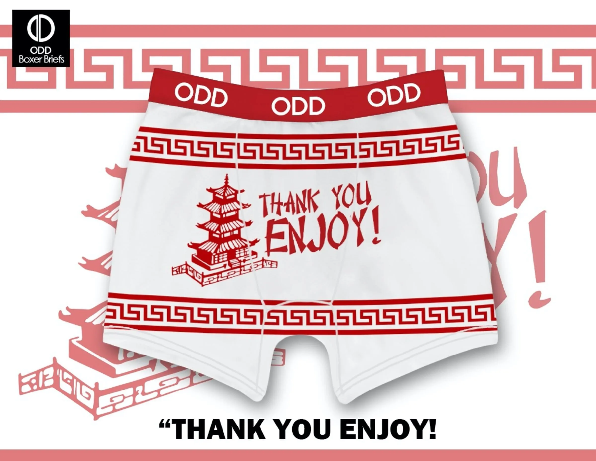 Odd Sox Thank You, Enjoy! Boxer Briefs