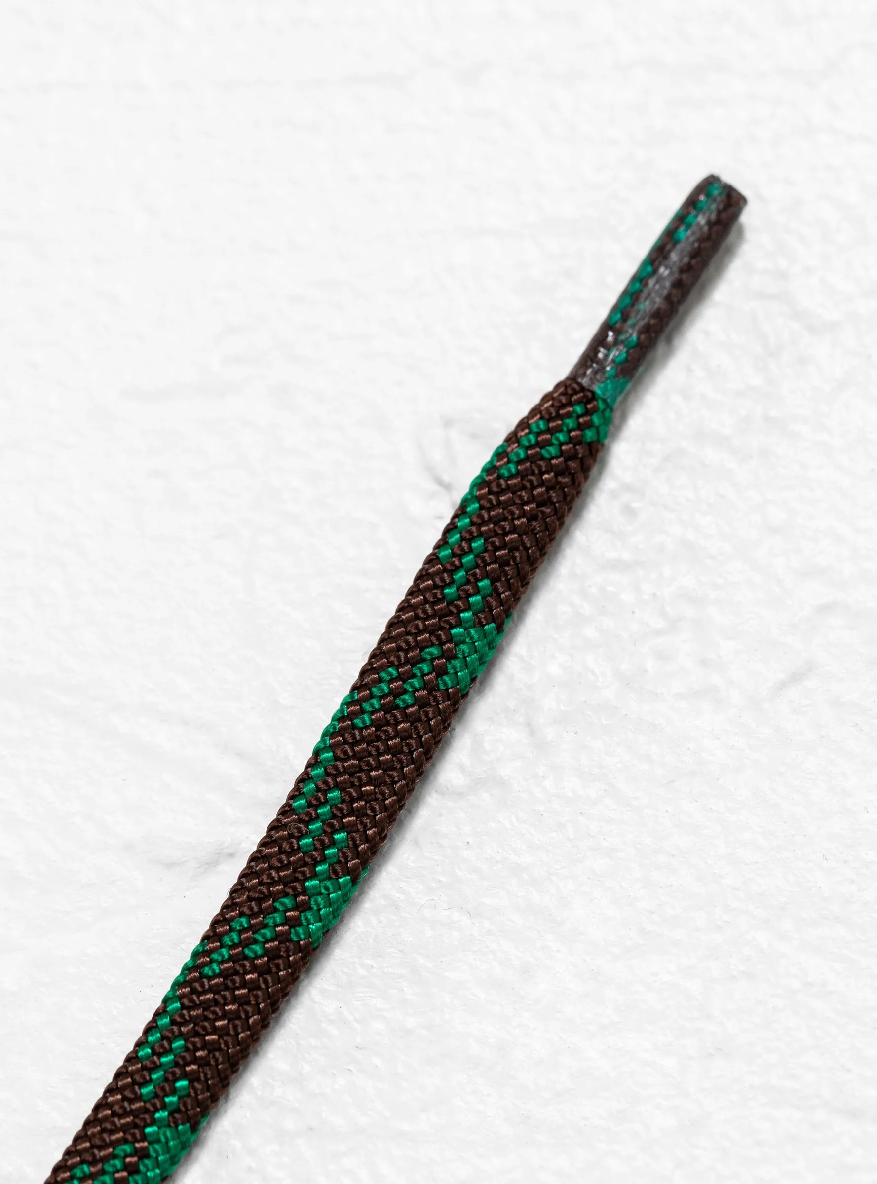 PAUL Shoelaces Green & Brown