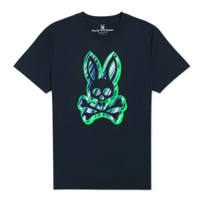 Psycho Bunny Dorton Graphic Tee in Navy