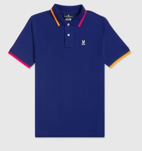 Psycho Bunny Mens Fritton Polo - Deep Royal