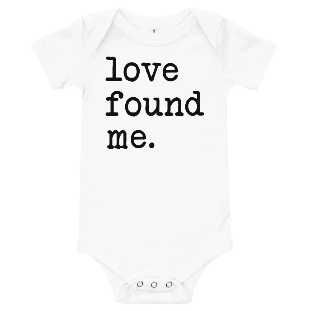 "Love Found Me" onesie