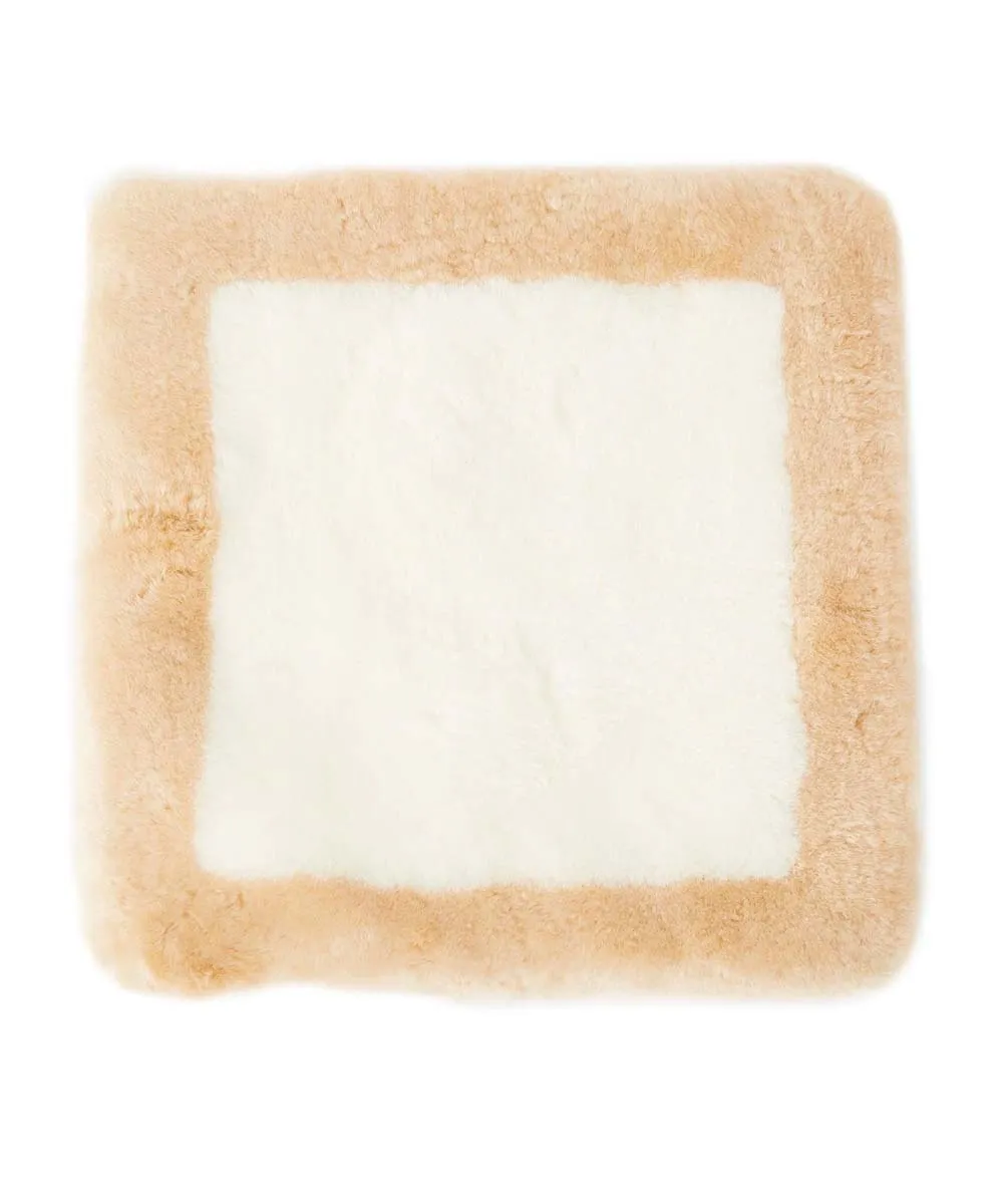 Sheepskin Border Cushion