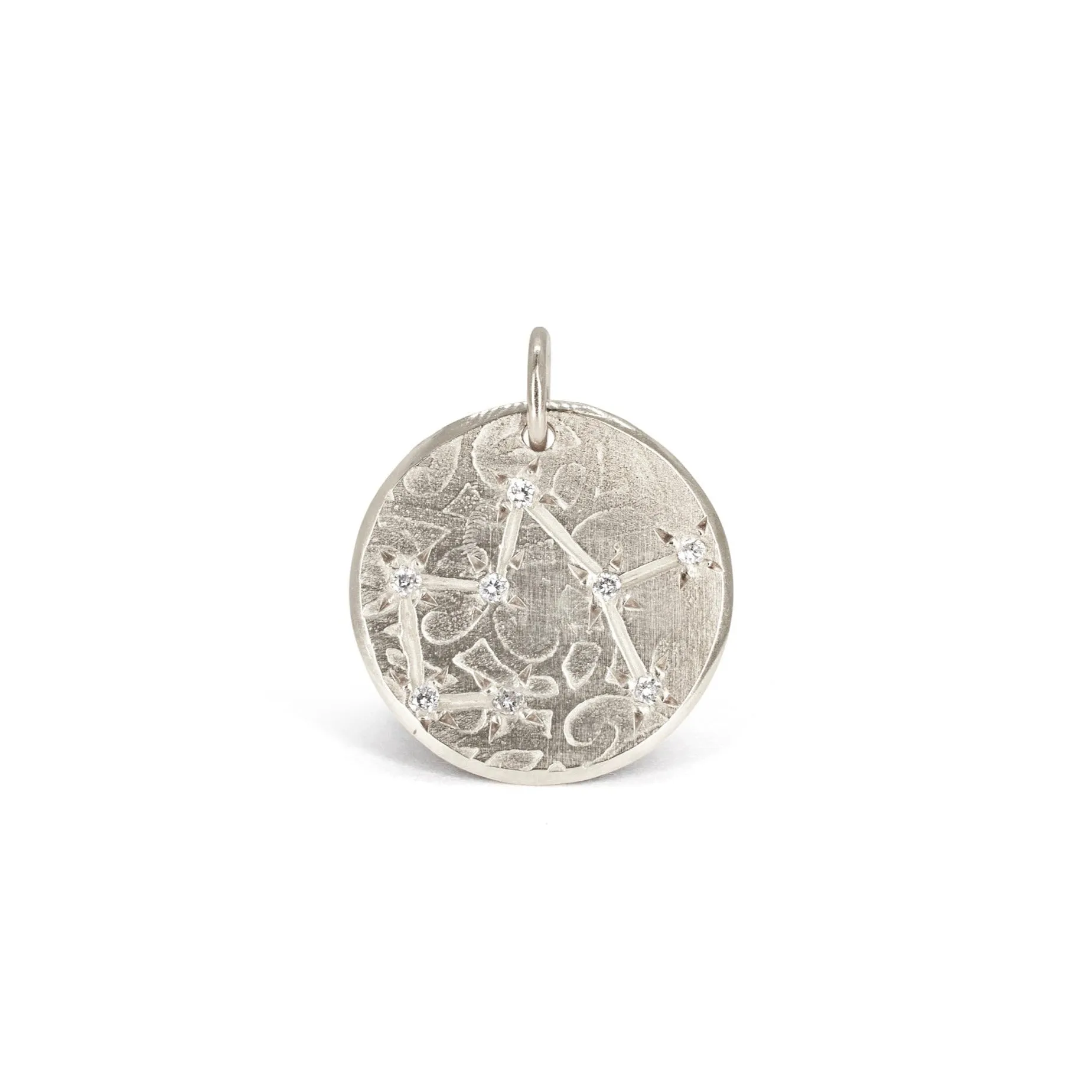 Silver Zodiac Diamond Constellation Charms