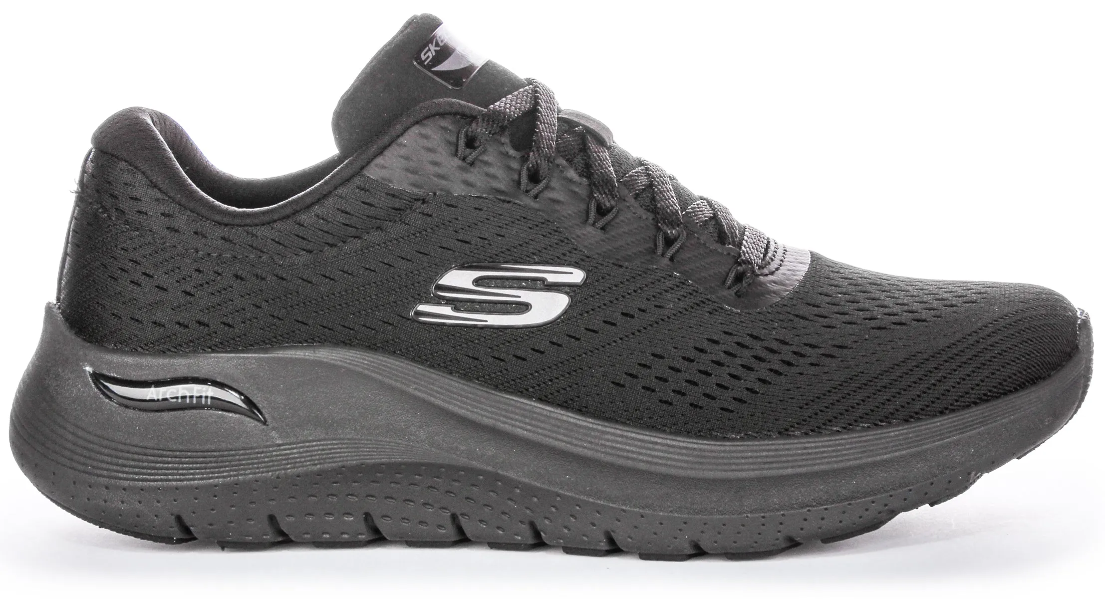 Skechers Arch Fit 2 Big Leaugue In All Black For Women