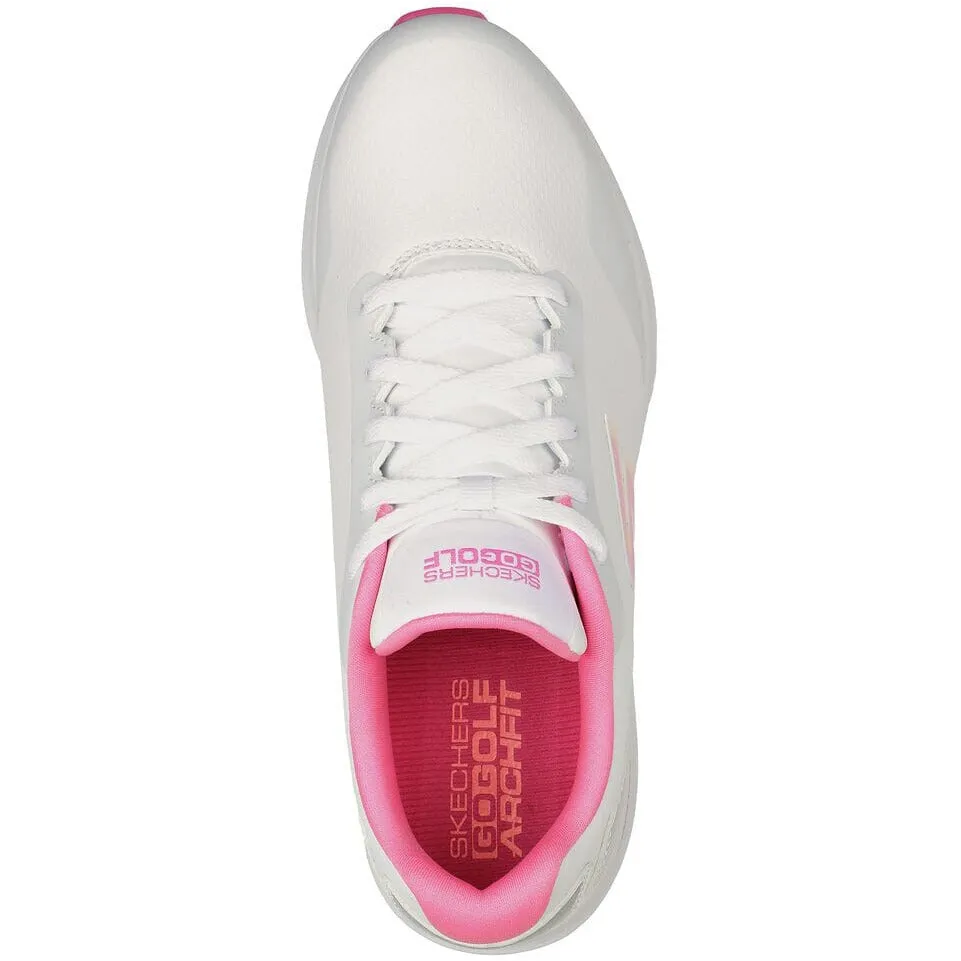 Skechers Chaussures de Golf Femme GoGolf Max 2 Blanc Rose