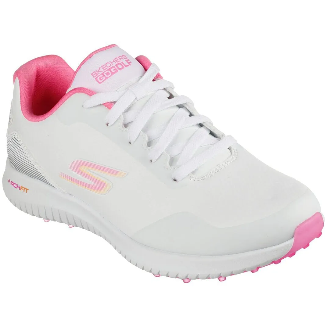 Skechers Chaussures de Golf Femme GoGolf Max 2 Blanc Rose