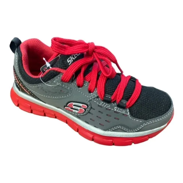 Skechers Immunity 95494L/CCRD gray red children's sneakers