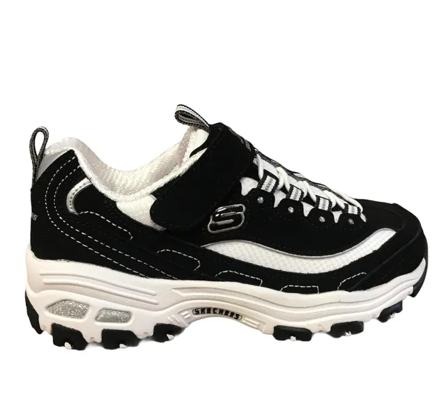 Skechers sneakers for girls and boys D'Lites Crowd Appeal 80588L BKW black white