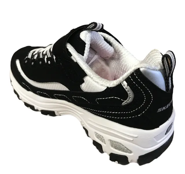 Skechers sneakers for girls and boys D'Lites Crowd Appeal 80588L BKW black white