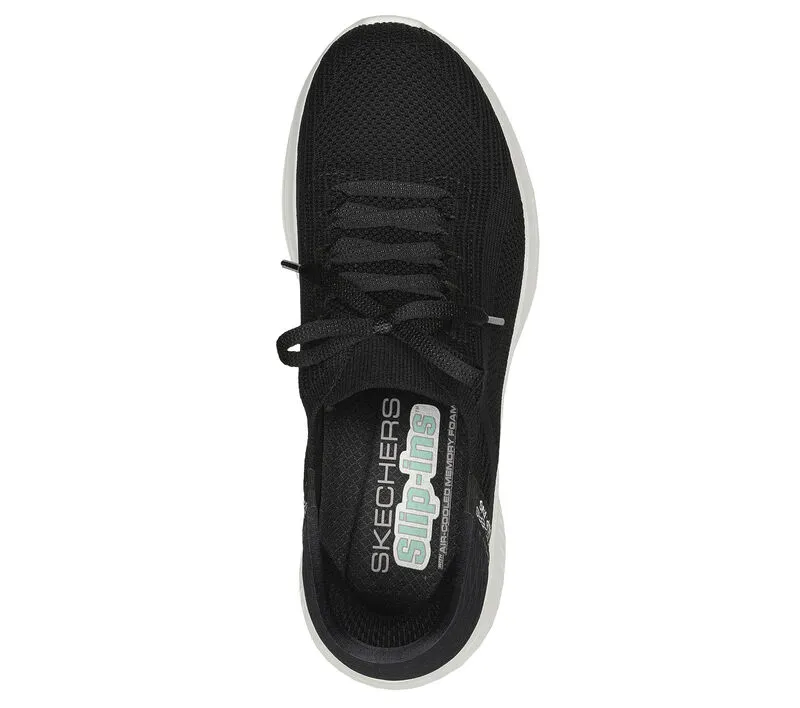 'Skechers' Women's Ultra Flex 3.0-Brilliant Path Slip-ins - Black / White